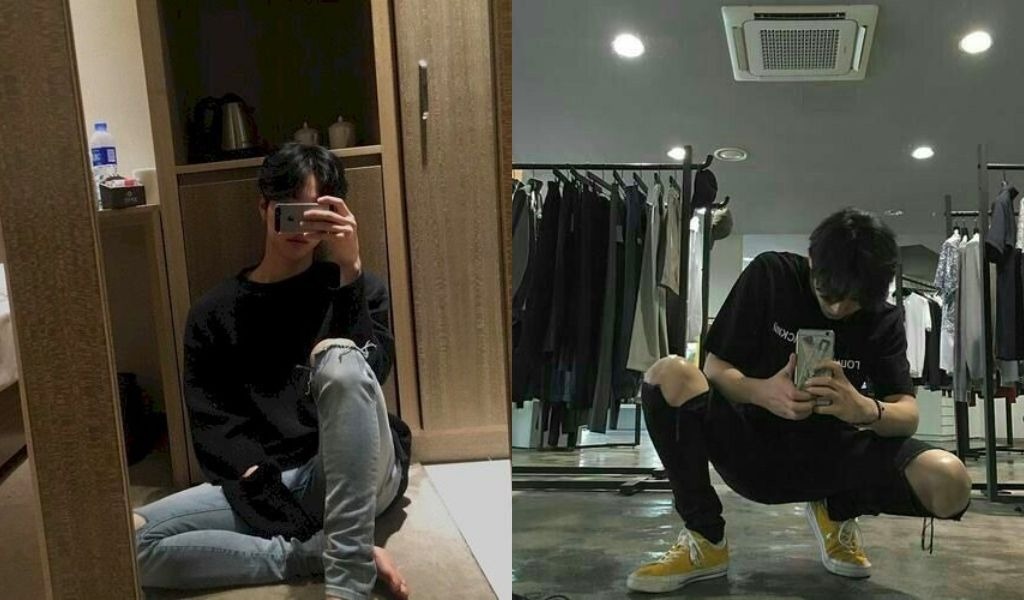 Chụp ảnh trước gương