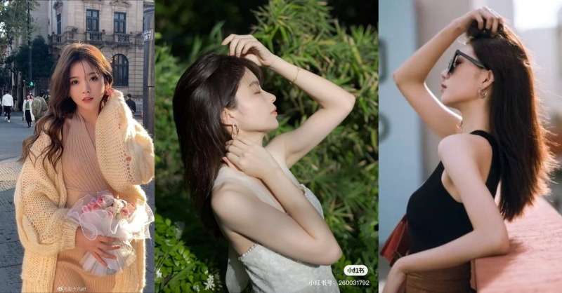 Tạo dáng đưa tay vuốt tóc